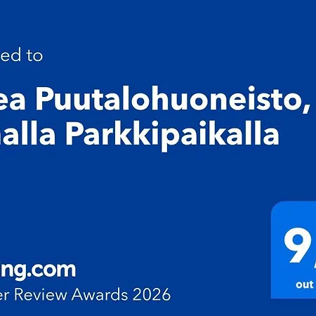 Apartmán Upea Puutalohuoneisto, Omalla Parkkipaikalla